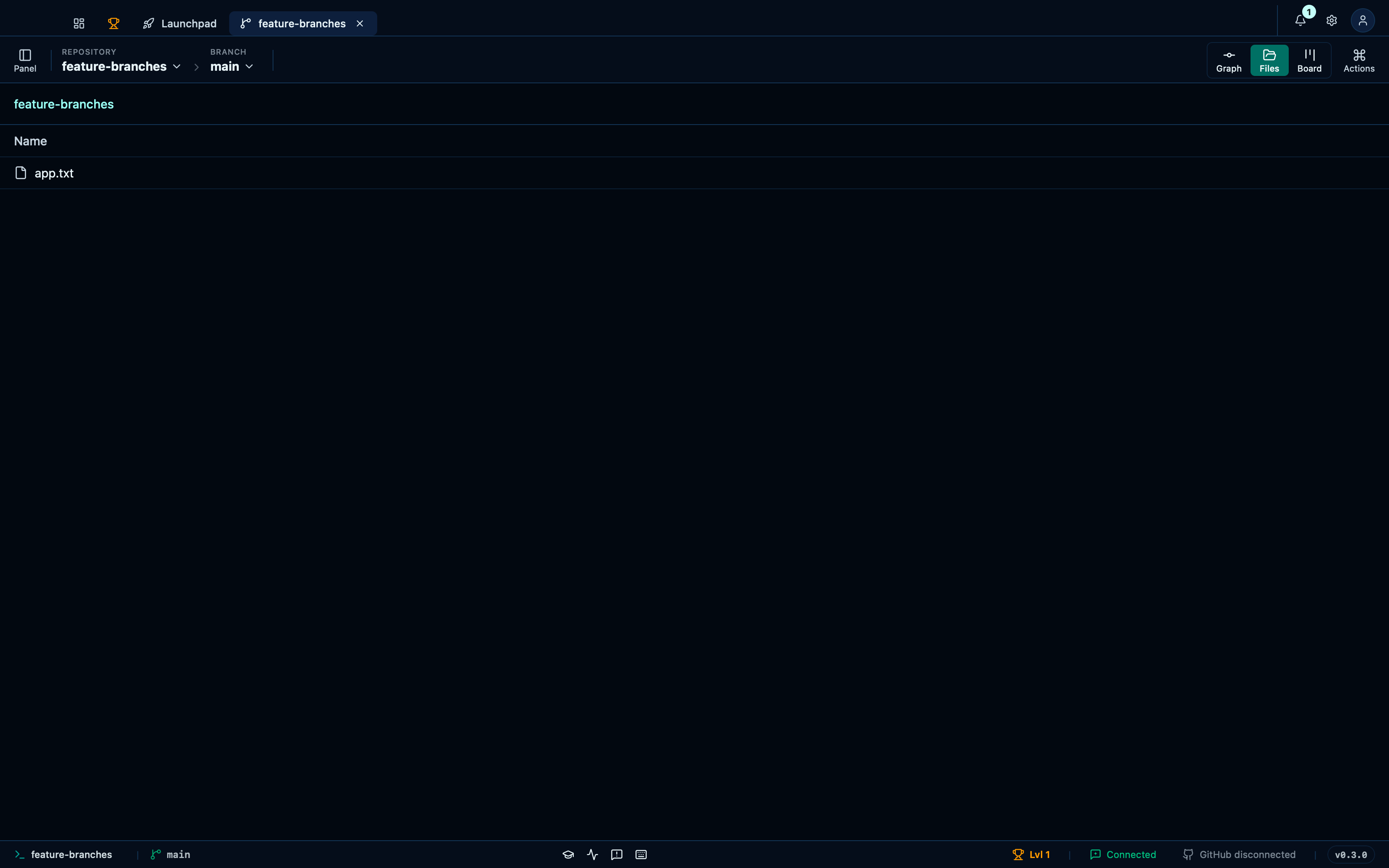 The tree sidebar can be hidden and stays recoverable