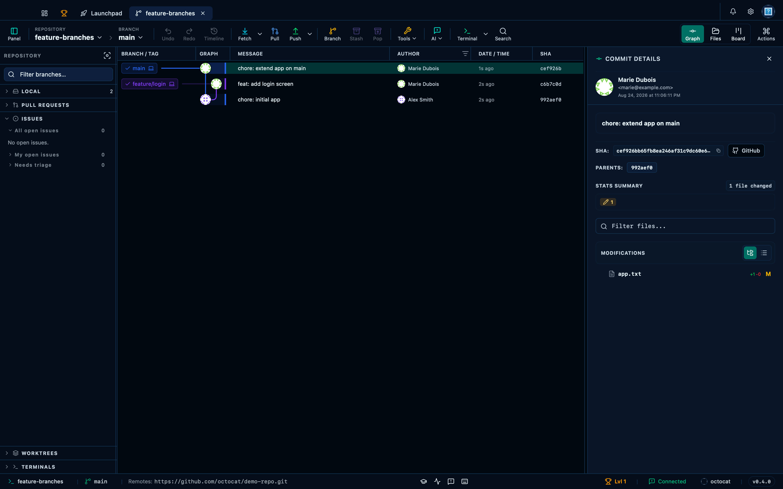Creating a saved issue filter adds it to the sidebar