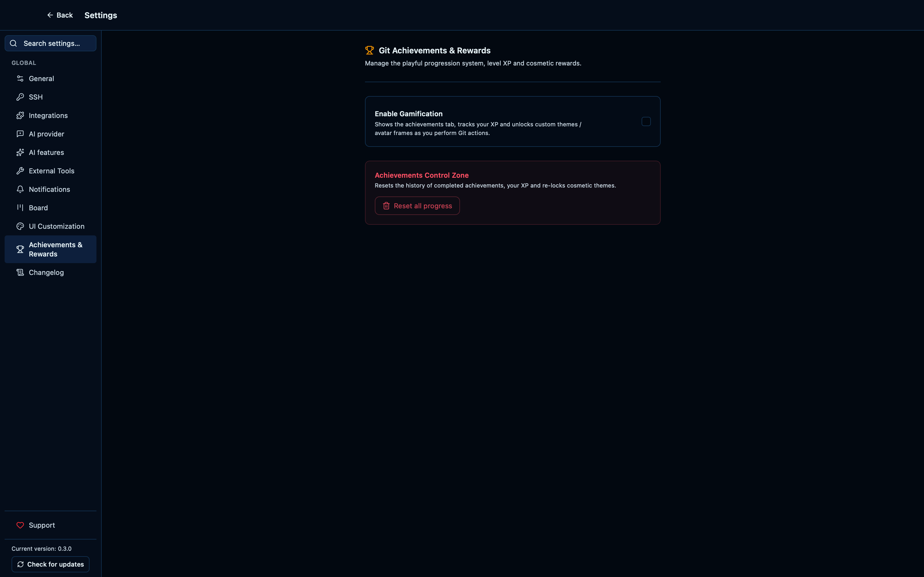 Toggling the rewards setting persists across a reload